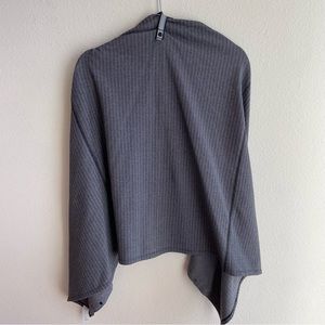 Lululemon Grey and Black Herringbone Scarf Wrap Shawl